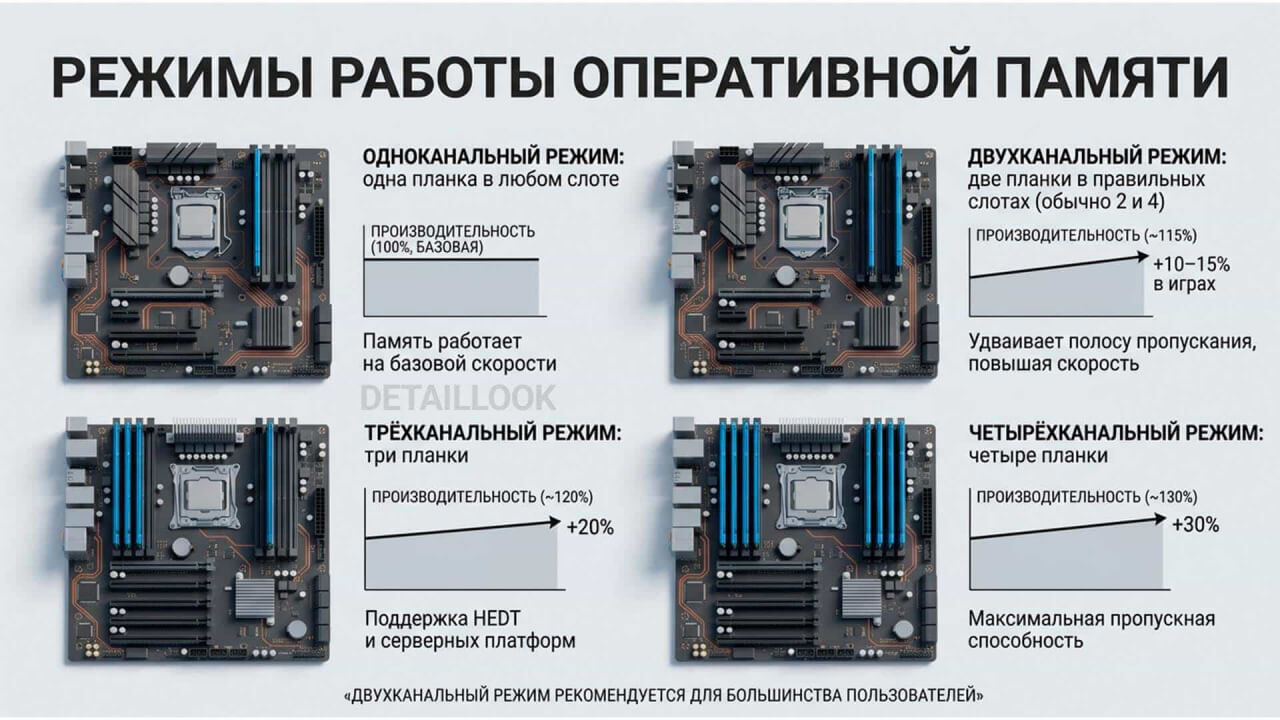 Режимы работы RAM (ОЗУ)  Что лучше: одна планка на 16 ГБ или две по 8 ГБ?